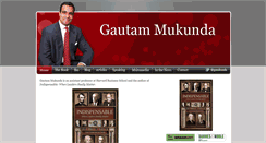 Desktop Screenshot of gautammukunda.com