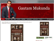 Tablet Screenshot of gautammukunda.com